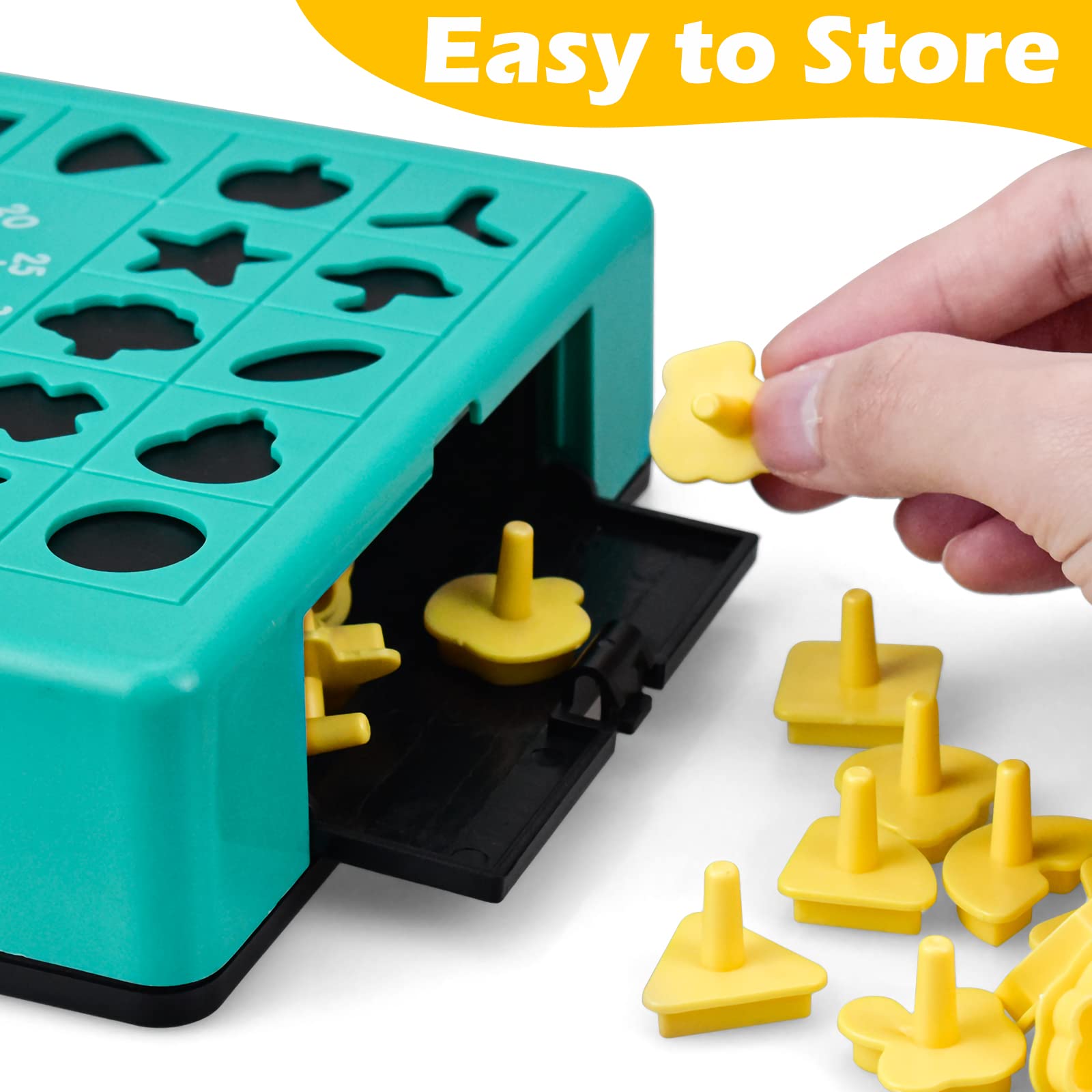Timed Puzzle Game,Puzzle Board Game,Shape Matching Pop Up Tray Toy Set with Timer Cognitive Matching Training Puzzle For Kids 3+ Color Purple
