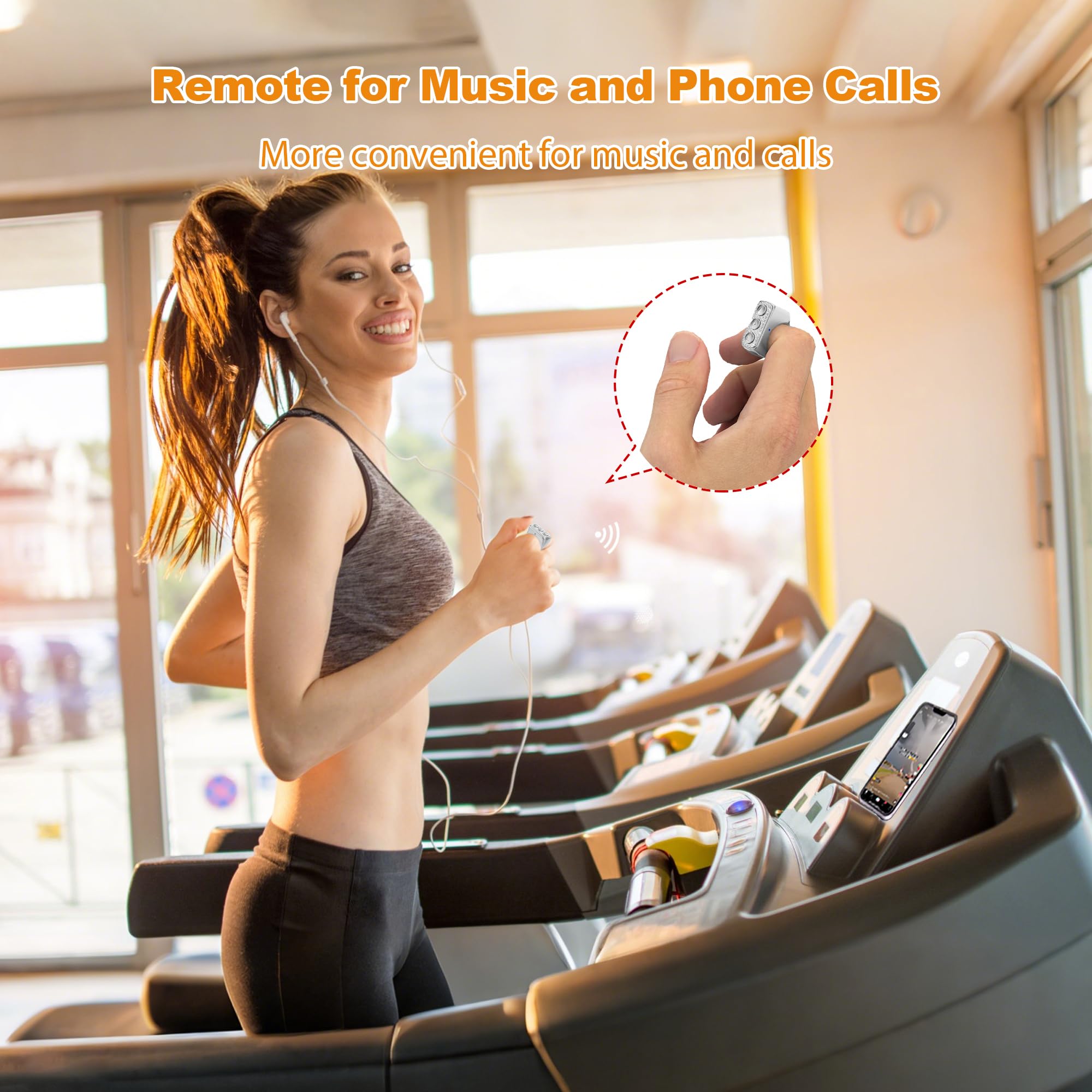 Scrolling Ring,Page Turner of iOS & Android Tablet Ebook Reading,Bluetooth Connected,Remote Control for iPhone Series,iPad, Android Phone(Silver)